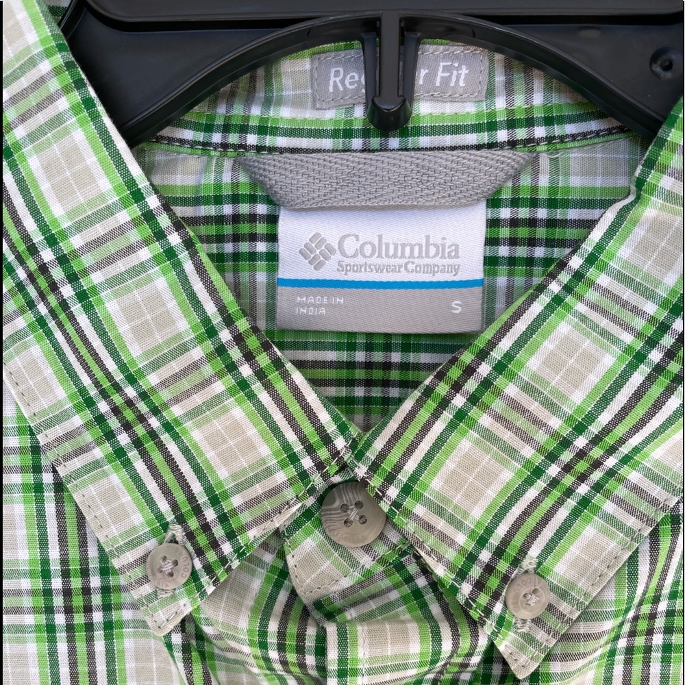 Small Columbia Shirt Mens Plaid Short Sleeve OBO - Picture 2 of 7